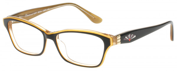 Diva Diva Trend 8107 Eyeglasses, BROWN-GOLD (8PT)