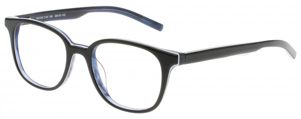 Exces Exces 3140 Eyeglasses, BLACK-BLUE (166)