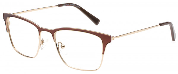 Exces Exces Slim Fit 6 Eyeglasses, BROWN-GOLD (510)