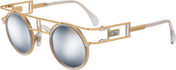 Cazal Cazal Legends 668 Sunglasses, 065 Crystal-Gold/Silver Flash Lenses