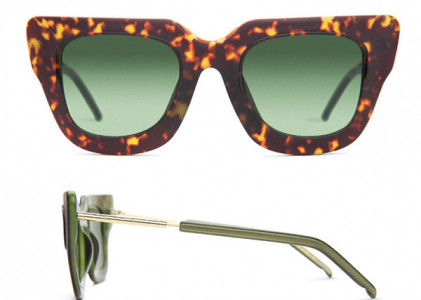 Coco and Breezy Coco and Breezy Iris Sunglasses, 102 Tortoise-Olive/Green Gradient Lenses