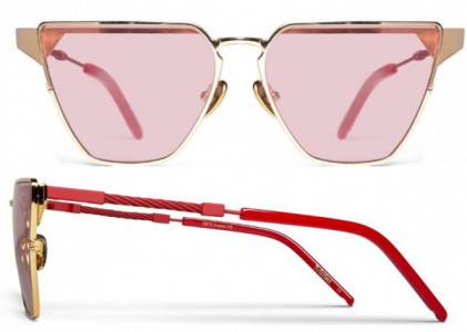 Coco and Breezy Coco and Breezy Ostara Sunglasses, 102 Red-Gold/Rose Tinted Lenses