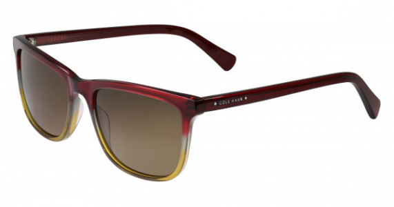 Cole Haan CH6045 Sunglasses, 610 Oxblood/olive Gradient