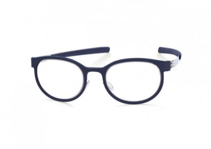 ic! berlin Fiona-Linea Eyeglasses, Chrome-Marine-Blue