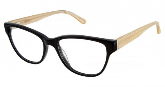 Nicole Miller Eleventh Eyeglasses, C01 Black/Pearl