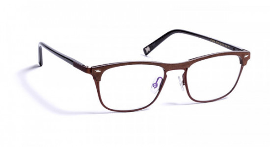 J.F. Rey JF2784 Eyeglasses, BROWN LEATHER/BROWN+METAL BROWN (9090)