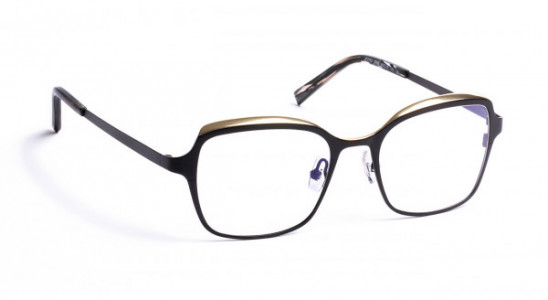 J.F. Rey JF2781 Eyeglasses, SATIN BLACK/SHINY GOLD (0058)