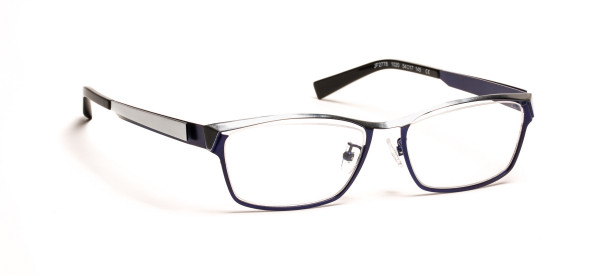 J.F. Rey JF2778 Eyeglasses, JF2778 1020 SHINY SILVER/BLUE (1020)