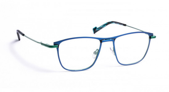 J.F. Rey JF2761 Eyeglasses, BRUSHED BLUE / EMERAUDE (2072)