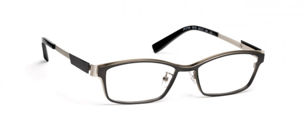 J.F. Rey JF2738 Eyeglasses, JF2738 0010 BLACK/SILVER (0010)