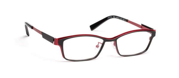 J.F. Rey JF2738 Eyeglasses, JF2738 0030 BLACK/RED (0030)