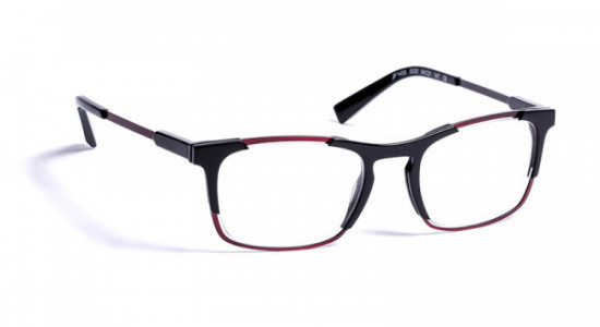 J.F. Rey JF1459 Eyeglasses, SHINY BLACK/MATT BLK/BRUSHED RED (0030)