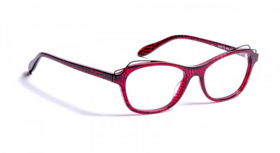 Boz by J.F. Rey FANETTE Eyeglasses, RED MARBLE/BLACK (3000)