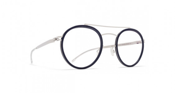 Mykita Mylon HAY Eyeglasses, MH10 NAVY BLUE/SHINY SILVER