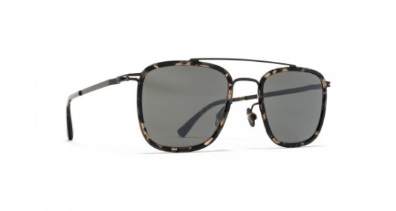 Mykita HANNO Sunglasses, A16 BLACK/ANTIGUA - LENS: MIRROR BLACK