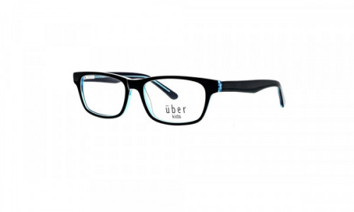Uber Tesla Eyeglasses, Black/Blue