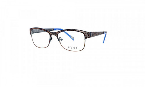 Uber Passat Eyeglasses, Blue/Brown
