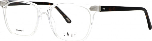Uber Galaxie Eyeglasses, Crystal/To
