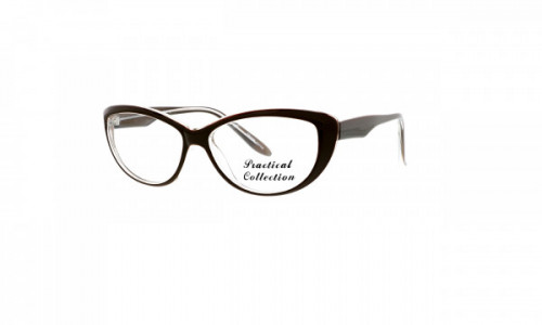 Practical Eloisa Eyeglasses, Brown/Crystal