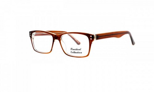 Practical Jean Eyeglasses, Brown Crystal