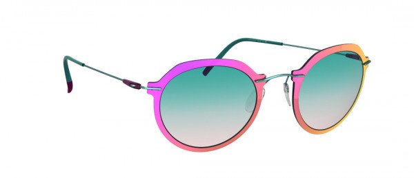 Silhouette Infinity Collection 8695 Sunglasses, 5040 Teal-Rosé Gradient