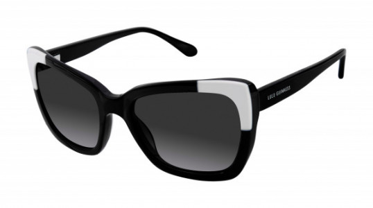 Lulu Guinness L147 Sunglasses, Black/White (BLK)
