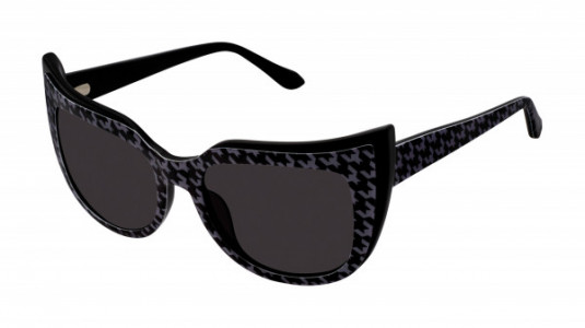 Lulu Guinness L144 Sunglasses, Black/Grey (BLK)