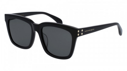 Alexander McQueen AM0064SK Sunglasses, 001 - BLACK with GREY lenses