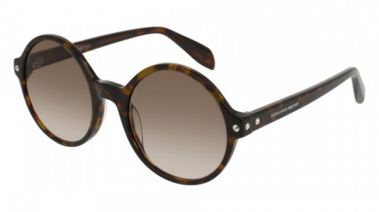 Alexander McQueen AM0073S Sunglasses, HAVANA with BROWN lenses