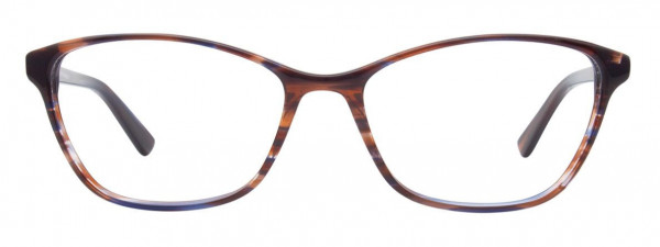 EasyClip EC428 Eyeglasses, 010 - Dark Brown & Blue Marbled