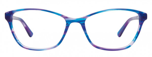 EasyClip EC428 Eyeglasses, 050 - Blue & Purple Marbled