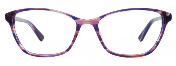 EasyClip EC428 Eyeglasses, 080 - Purple & Orange  Marbled