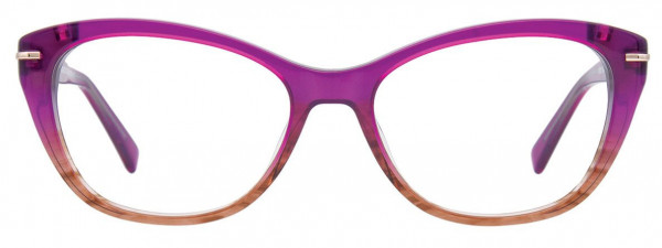 EasyClip EC425 Eyeglasses, 030 - Fuchsia & Brown
