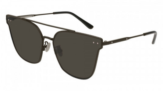 Bottega Veneta BV0140S Sunglasses, BLACK with GREY lenses