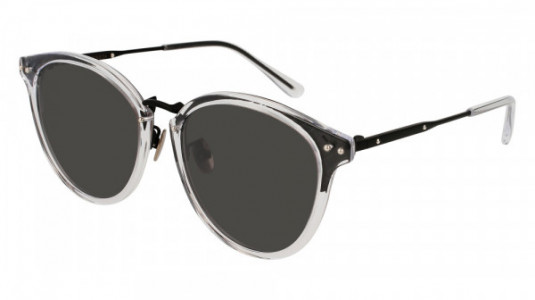 Bottega Veneta BV0152SK Sunglasses, BLACK with GREY lenses