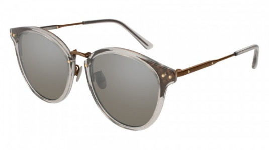 Bottega Veneta BV0152SK Sunglasses, BRONZE with SILVER lenses