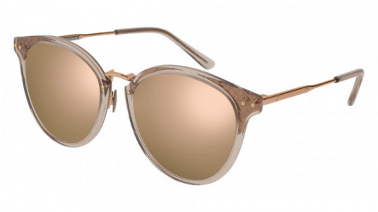 Bottega Veneta BV0152SK Sunglasses, GOLD with PINK lenses
