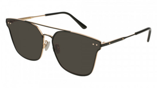 Bottega Veneta BV0158SK Sunglasses, BLACK with GREY lenses