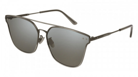 Bottega Veneta BV0158SK Sunglasses, SILVER with SILVER lenses