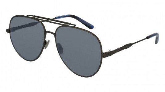 Bottega Veneta BV0073S Sunglasses, RUTHENIUM with GREY lenses