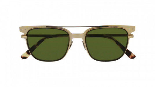 Bottega Veneta BV0095S Sunglasses, GOLD with GREEN lenses