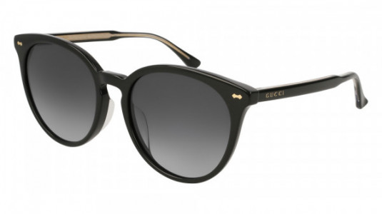 Gucci GG0195SK Sunglasses, 001 - BLACK with GREY lenses