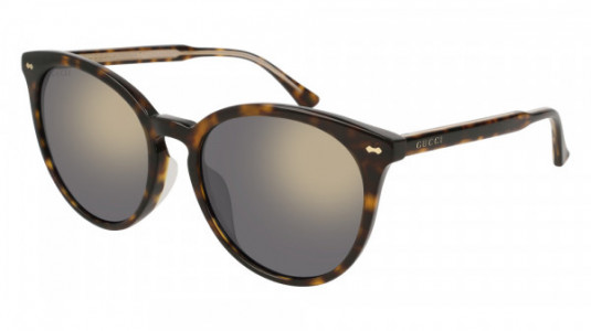 Gucci GG0195SK Sunglasses, 002 - HAVANA with GOLD lenses
