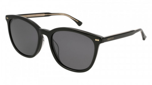 Gucci GG0196SK Sunglasses, BLACK with GREY lenses