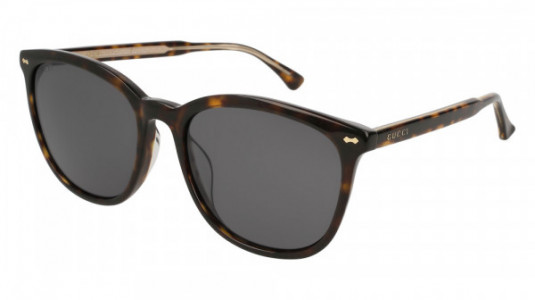 Gucci GG0196SK Sunglasses, HAVANA with GREY lenses