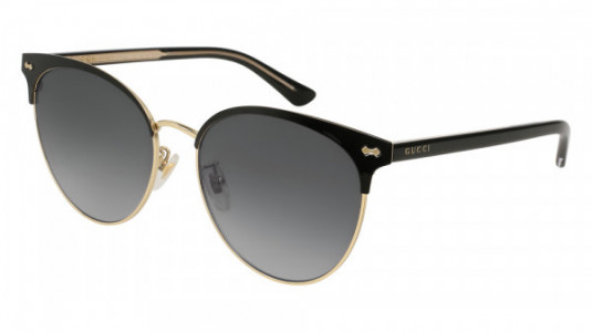 Gucci GG0198SK Sunglasses, BLACK with GREY lenses