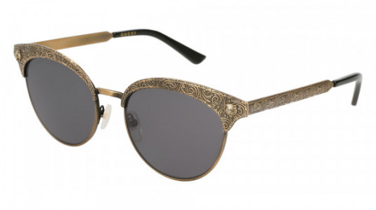 Gucci GG0220S Sunglasses, GOLD with GREY lenses