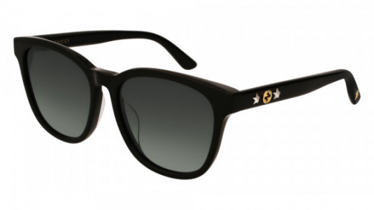 Gucci GG0232SK Sunglasses, 001 - BLACK with GREY lenses