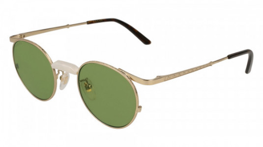 Gucci GG0238S Sunglasses, GOLD with GREEN lenses