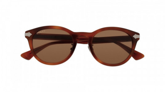 Gucci GG0071S Sunglasses, HAVANA with BROWN lenses